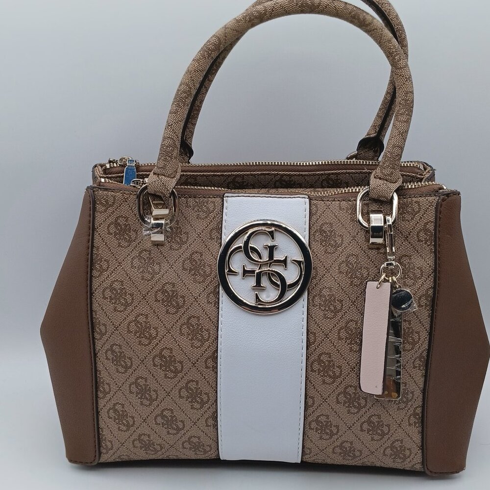 Bag Bluebelle Guess Logo Handle Brown SG740206